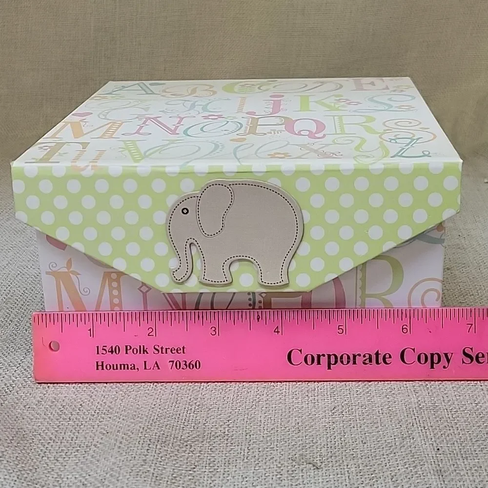 Elephant Themed Home Accent Set 2 Trinket Boxes Decor, Frame, Wood Elephants‎